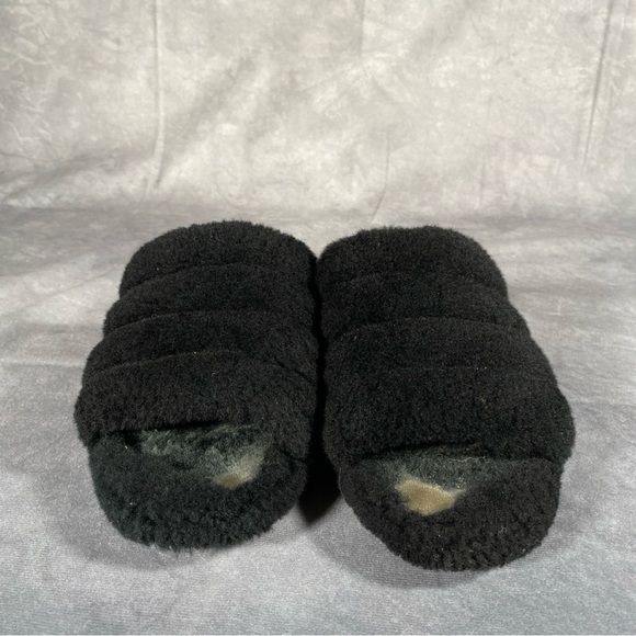 UGG Women's Fluffita Platform Sheepskin Slipper Slides Shoes  w/ Strap Size 9 - Picture 2 of 7